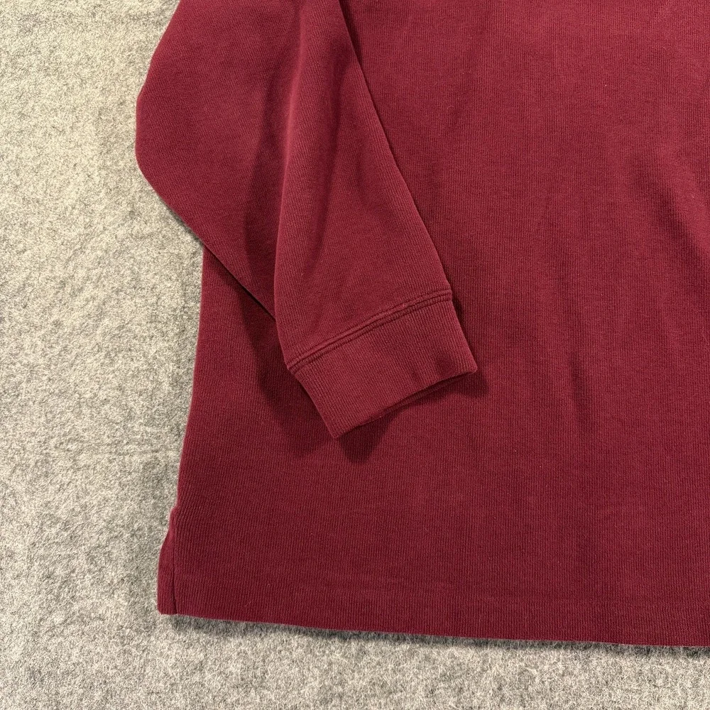 Polo Ralph Lauren Sweater Mens 2XL Burgundy Quarter Zip Pullover Pony‎ Logo